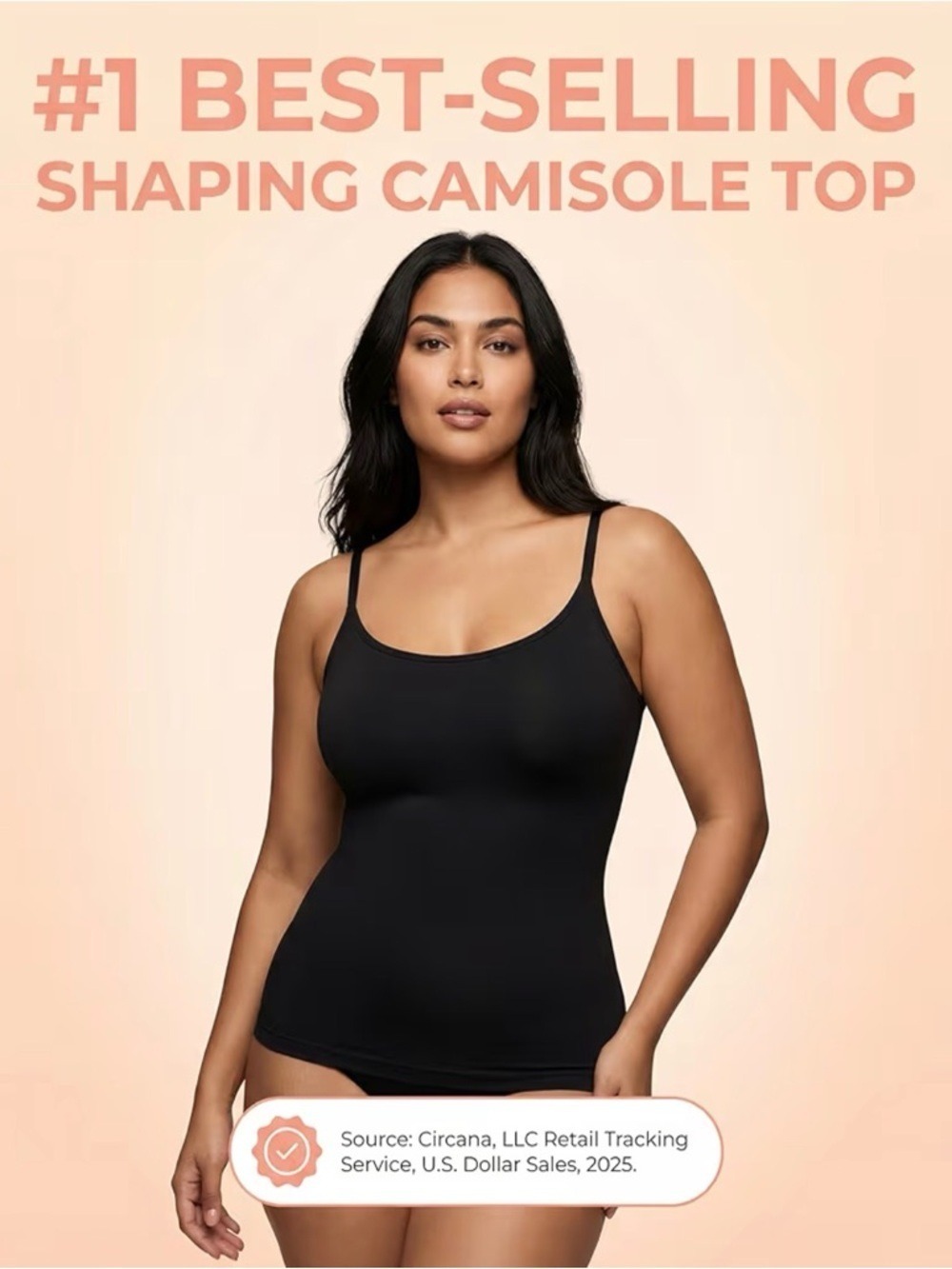 Shapermint Essentials All Day Every Day Scoop Neck Shaping Cami Tank Top